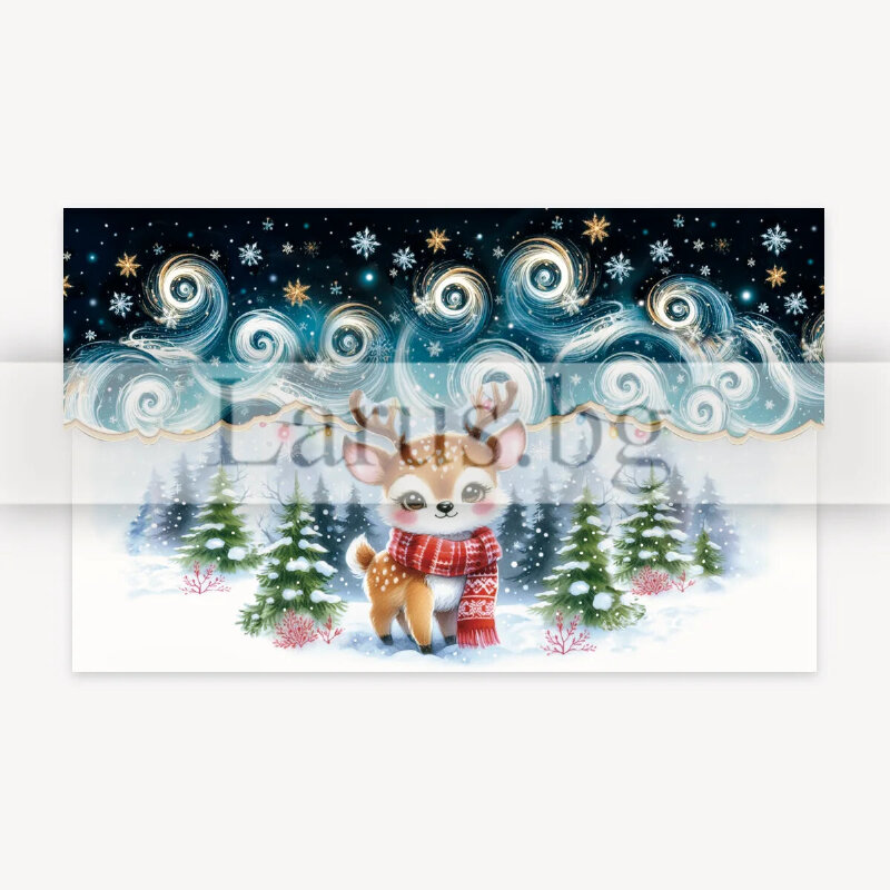 Коледна картичка-плик с еленче | 1-ZD-1200