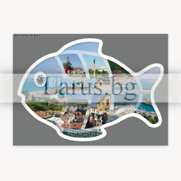 Магнитен сувенир Бургас - рибка BS 0062