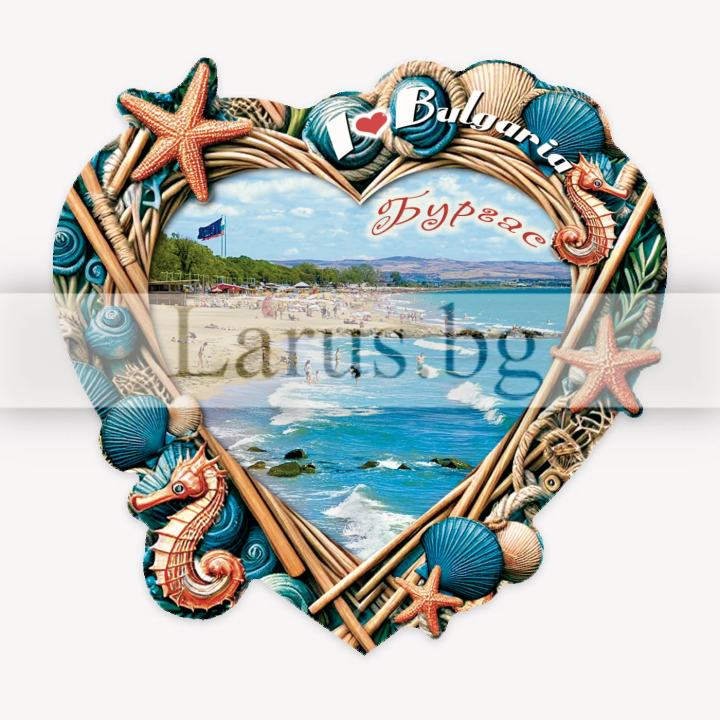 Магнитен сувенир Бургас MDF 12-mdBS-0053