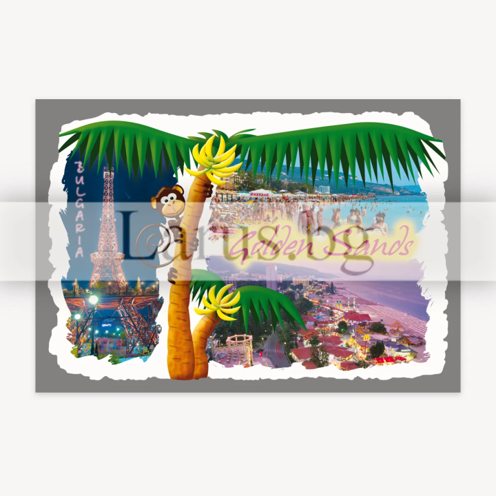 Пощенска картичка Златни Пясъци 1-GS-0223