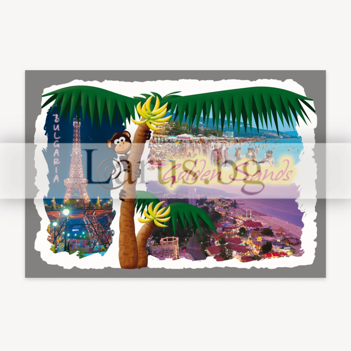 Пощенска картичка Златни Пясъци 1-GS-0223