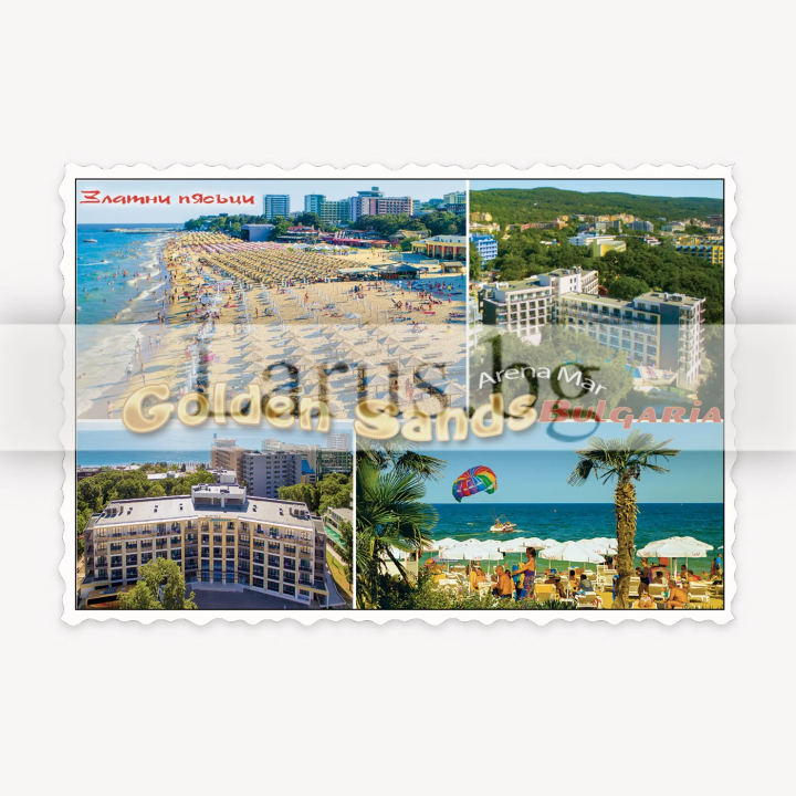 Магнитен сувенир Златни Пясъци-Щанца 12-mhGS-0045