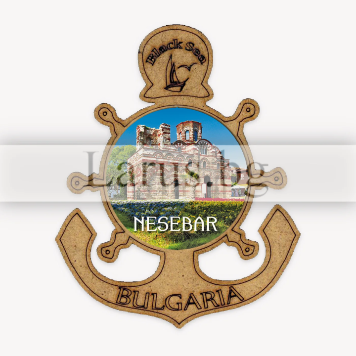 Магнитен сувенир Несебър MDF 12-mdNE-0032