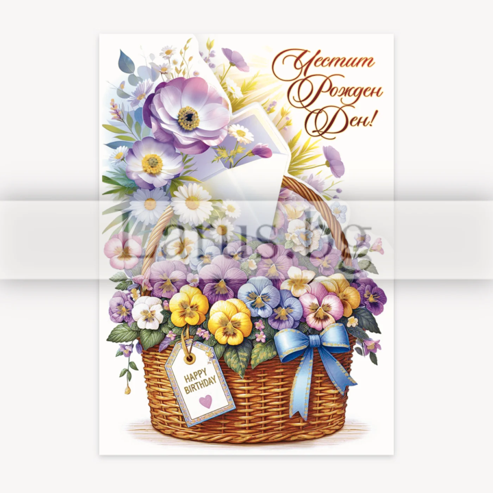 Поздравителна Мини-Лукс "Честит рожден ден!" - 0335 1-PM-0335