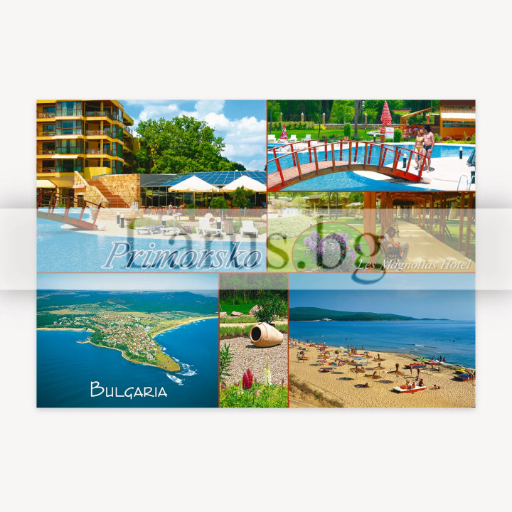 Пощенска картичка Приморско - Les Magnolias Hotel | 1-PR-0057