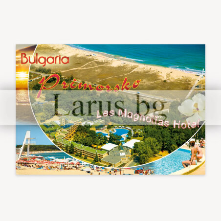 Пощенска картичка Приморско - Les Magnolias Hotel | 1-PR-0122