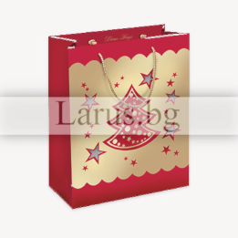 Коледна подаръчна торбичка PT-0054 | Празнична опаковка