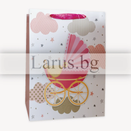 Подаръчна торбичка за бебе - 30х12х40см