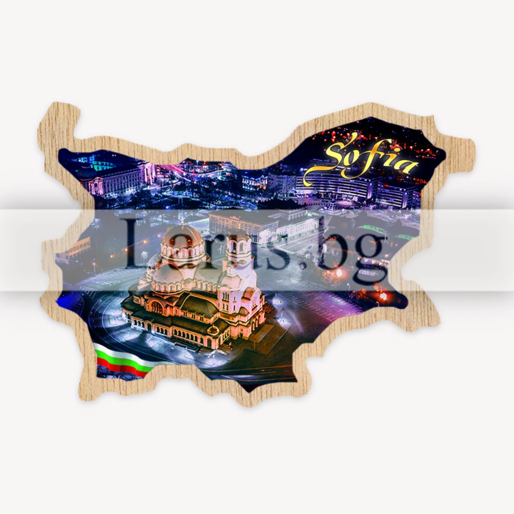 Магнитен сувенир София фотокарта 12-mdSO-0009