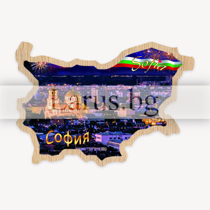 Магнитен сувенир София фотокарта 12-mdSO-0011