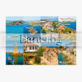 Nesebar Postcard - Landmark Collage