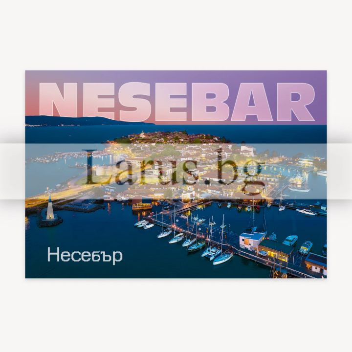 Postcard Nesebar - Night Panorama