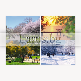 Postcard "Seasons of Burgas" | Burgas Souvenirs