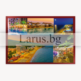 Golden Sands Postcard - Summer Collage