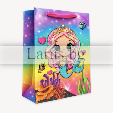 Подаръчна торбичка с русалка, размер M | 13-PT-0876