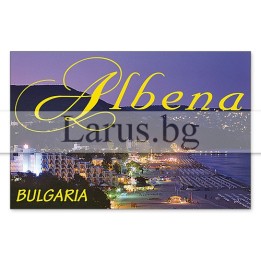 Магнитен сувенир Албена - нощен изглед | Сувенири от България