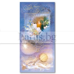 Зимна единична картичка 0276