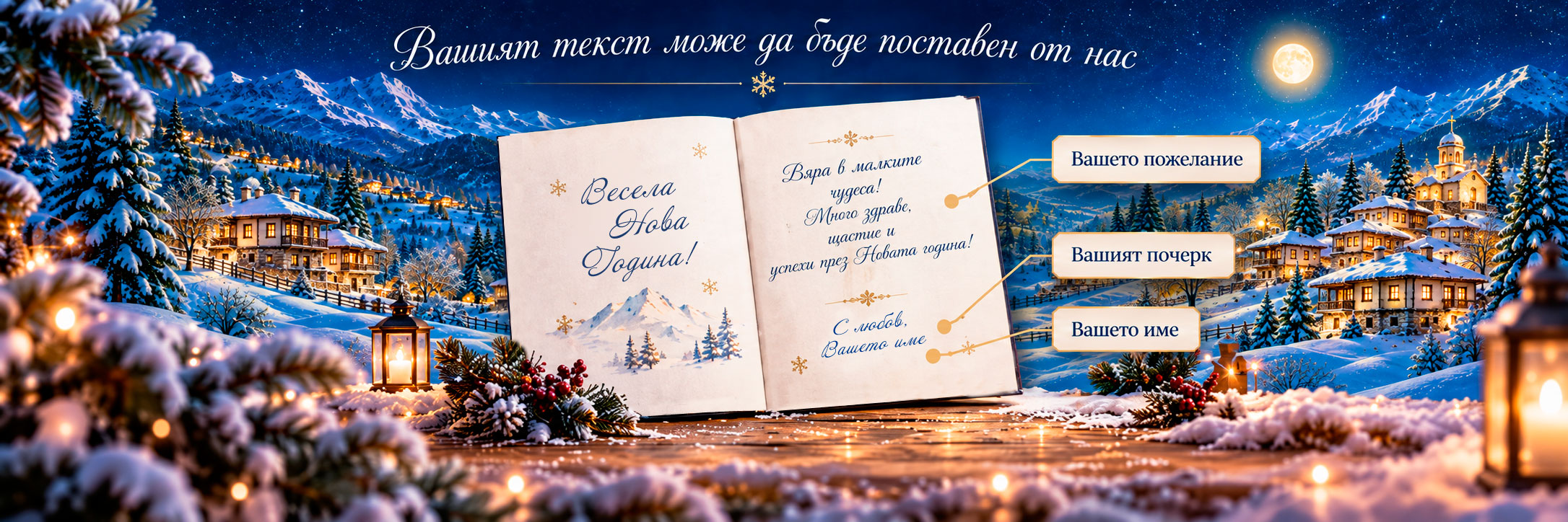 Вашето пожелание, вашият почерк